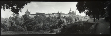 Prague Panorama, ca. 1950-55,　gelatin silver print,　120 x 320 mm,　©Josef Sudek
