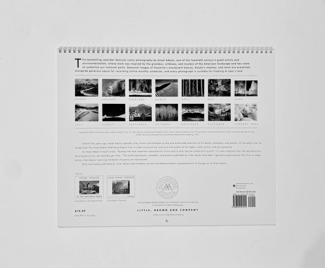 (商品画像) アンセル・アダムス 2026年 カレンダー 