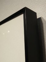 アルミフレームブラック 22x28インチ ガラス さし箱付