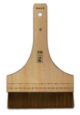 プラチナプリント用 平刷毛 軟毛 6インチ